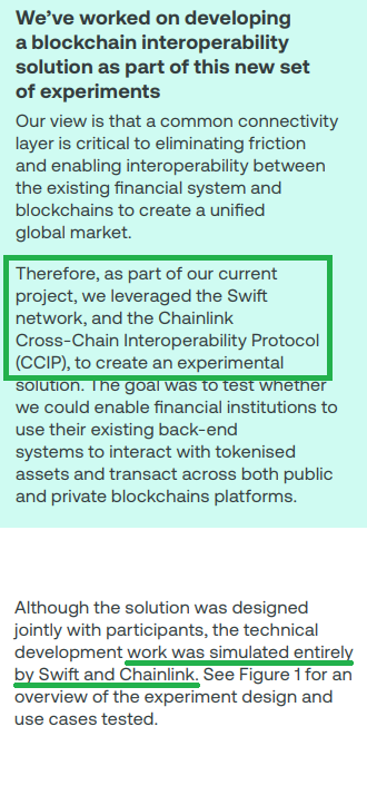 CryptoDavid_'s tweet photo. 🚨New SWIFT press release🚨

SWIFT reports all the experiments performed were successful connecting SWIFT with both Private &amp; Public chains using #Chainlink CCIP protocol

WE JUST WON. $LINK

See PDF on SWIFT's page (register) or I did a copy in here: https://t.co/wWiG5tmzXg https://t.co/IJ54jsvSzk