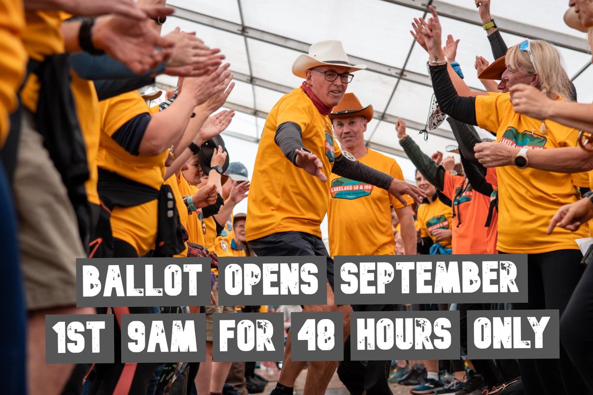 It all starts again tomorrow at 9am... <a href="/TheLakeland100/">Montane Lakeland 100</a> ballot open for 48 hours.