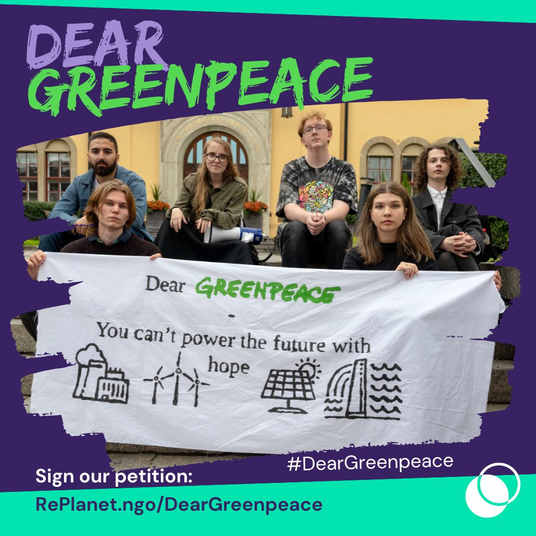 ia_aanstoot's tweet photo. What a launch 🚀

With your help we truly are making an impression! 

Thousands of you have already signed our petition calling on @Greenpeace to drop their opposition to nuclear energy.

Sign and share to make sure your voice is heard! https://t.co/cTNy15Uuvf 

#DearGreenpeace https://t.co/FyOHdo6fdD