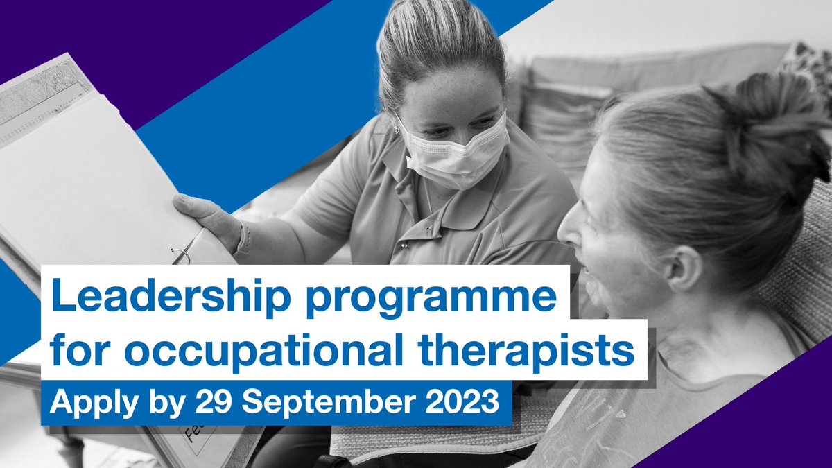 If you’re an #OccupationalTherapist with over 3 years' experience & want to progress your career, apply for our Aspirant occupational therapy leadership programme. 🔗 Learn more sfca.re/3Qkcbsk