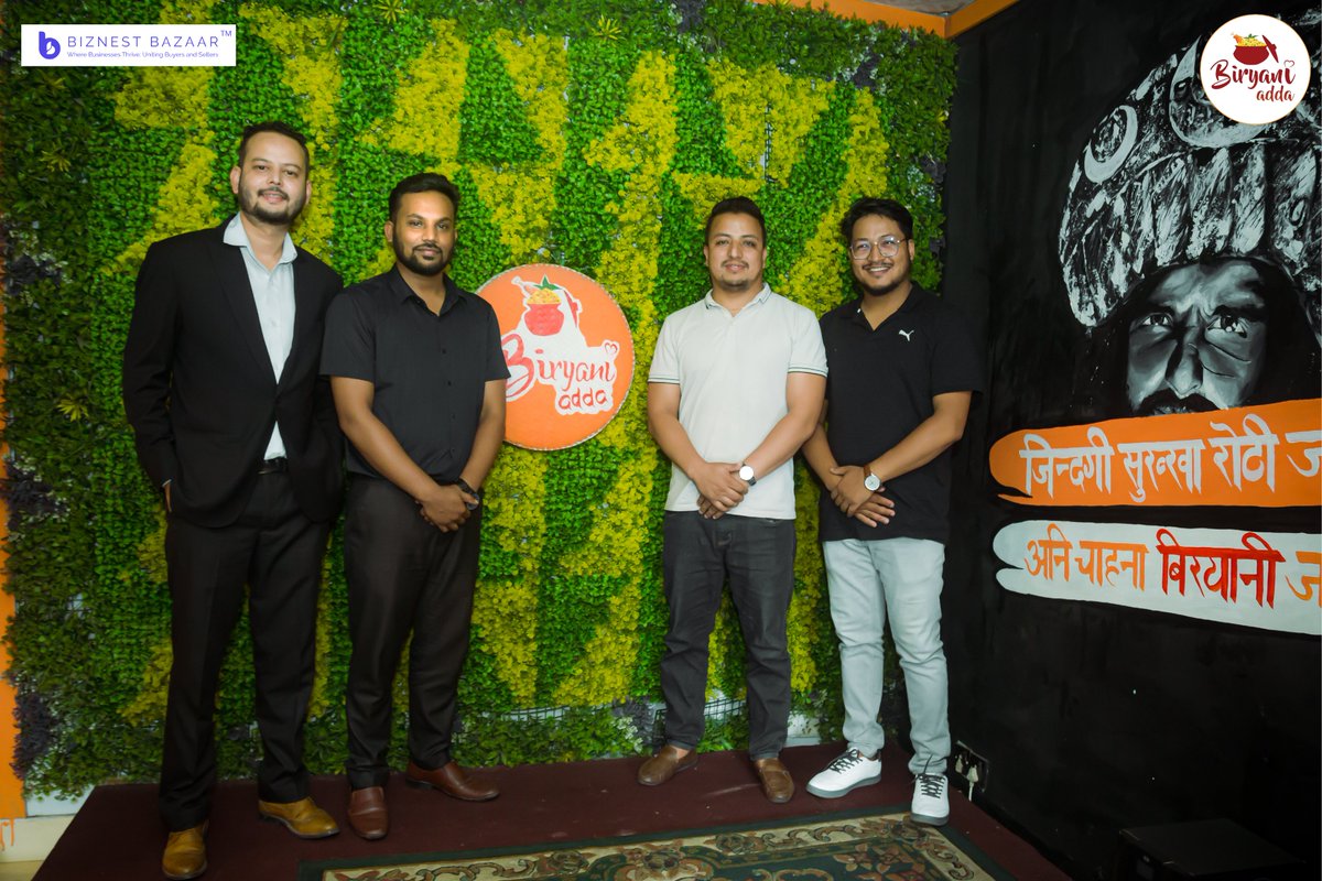 BiznestBazaar's tweet image. Biznest Bazaar 🤝 Biryani Adda 

Introducing Exclusive partnership between Nepal&apos;s fastest growing  Biryani franchise and Nepal&apos;s Ultimate Business &amp;amp; Franchise Marketplace! ✅ 

#BiryaniAdda #BiznestBazaar #GrowWithBiznest #DigitalNepal