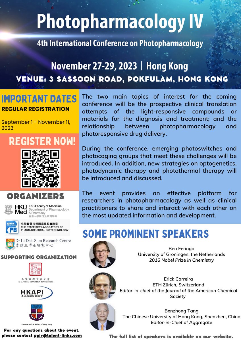 Weiping Wang (@weiping_hku) on Twitter photo wanna meet <a href="/FeringaLab/">Feringa Lab</a> <a href="/CarreiraGroup/">CarreiraGroup</a> <a href="/GangHan_UMMS/">Gang Han</a> <a href="/HuiyuLIU_BUCT/">Huiyu</a> <a href="/smcfarla/">Sherri A. McFarland</a> <a href="/BenZhongTANG1/">Ben Zhong TANG</a> <a href="/ThornSesholdLab/">Thorn-Seshold Lab 🇺🇦</a> <a href="/DirkTrauner/">Dirk H. Trauner</a> <a href="/NobuhiroYanai/">Nobuhiro Yanai</a> <a href="/ZhuLabCityU/">Guangyu Zhu</a> and many more big names in Hong Kong this Nov, where the 'East meets West' and the 'new meets old'? Please register now. wanna meet <a href="/FeringaLab/">Feringa Lab</a> <a href="/CarreiraGroup/">CarreiraGroup</a> <a href="/GangHan_UMMS/">Gang Han</a> <a href="/HuiyuLIU_BUCT/">Huiyu</a> <a href="/smcfarla/">Sherri A. McFarland</a> <a href="/BenZhongTANG1/">Ben Zhong TANG</a> <a href="/ThornSesholdLab/">Thorn-Seshold Lab 🇺🇦</a> <a href="/DirkTrauner/">Dirk H. Trauner</a> <a href="/NobuhiroYanai/">Nobuhiro Yanai</a> <a href="/ZhuLabCityU/">Guangyu Zhu</a> and many more big names in Hong Kong this Nov, where the 'East meets West' and the 'new meets old'? Please register now.
