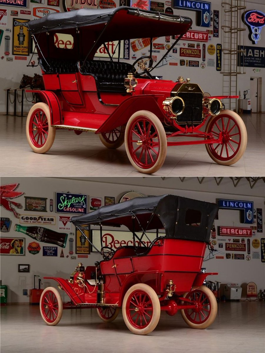 CarManToday's tweet image. 1908 Ford Model T Touring: A Vintage Gem that Shaped the Future of Automobiles, Opening Roads to All.
#FordModelT #VintageCars #AutomotivePioneer