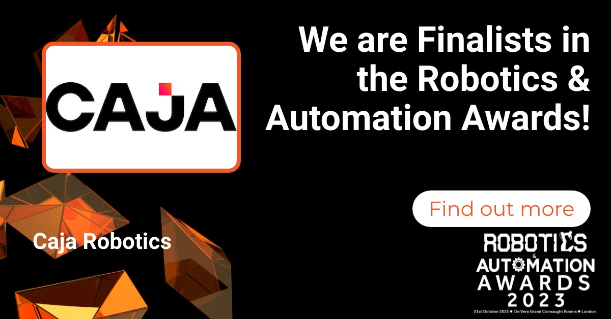 🎉Exciting News!
We're thrilled to share that Caja Robotics is a finalist in 3 categories at the #Robotics &amp; #Automation #Awards:
🥇Food and Beverage
🛒Retail 
🏢Warehouse Innovation
🏆 Our success at Keshet Teamim's #eGrocery #fulfillment center and ourhas led us here.
#roboaa23