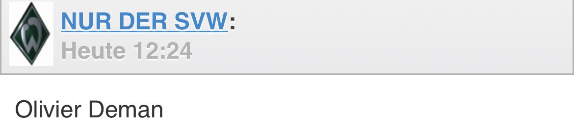 Da ist er wieder! Endlich! 💚
#worum #deman #transfer #Lv #werder