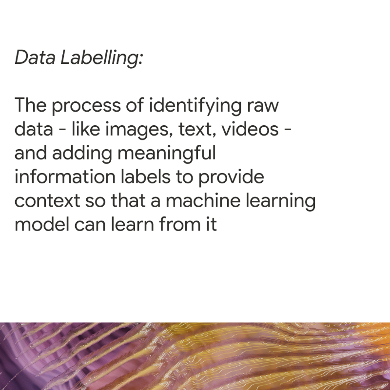 GoogleDeepMind's tweet photo. “I hope to shed some light on the fact that AI is human centred, in multiple complex layers.” 💡

For #VisualisingAI, artist Ariel Lu aimed to illustrate the concept of ethics in AI by showing how humans are involved in training models. ⬇️