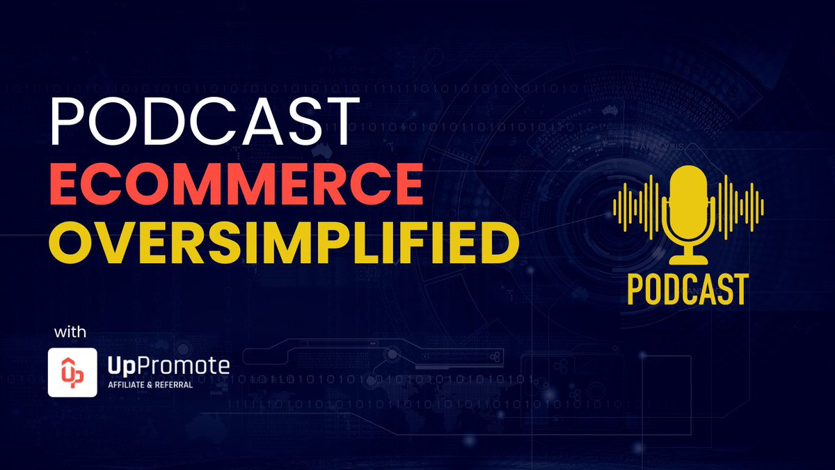 uppromote_app's tweet image. Exciting news!!!

Tune in to Ecommerce OverSimplified and embark on a journey of growth, profitability, and simplified success in the exciting world of Ecommerce! Coming soon next month!

#UpPromote #Ecommerce #Shopify #Podcast
