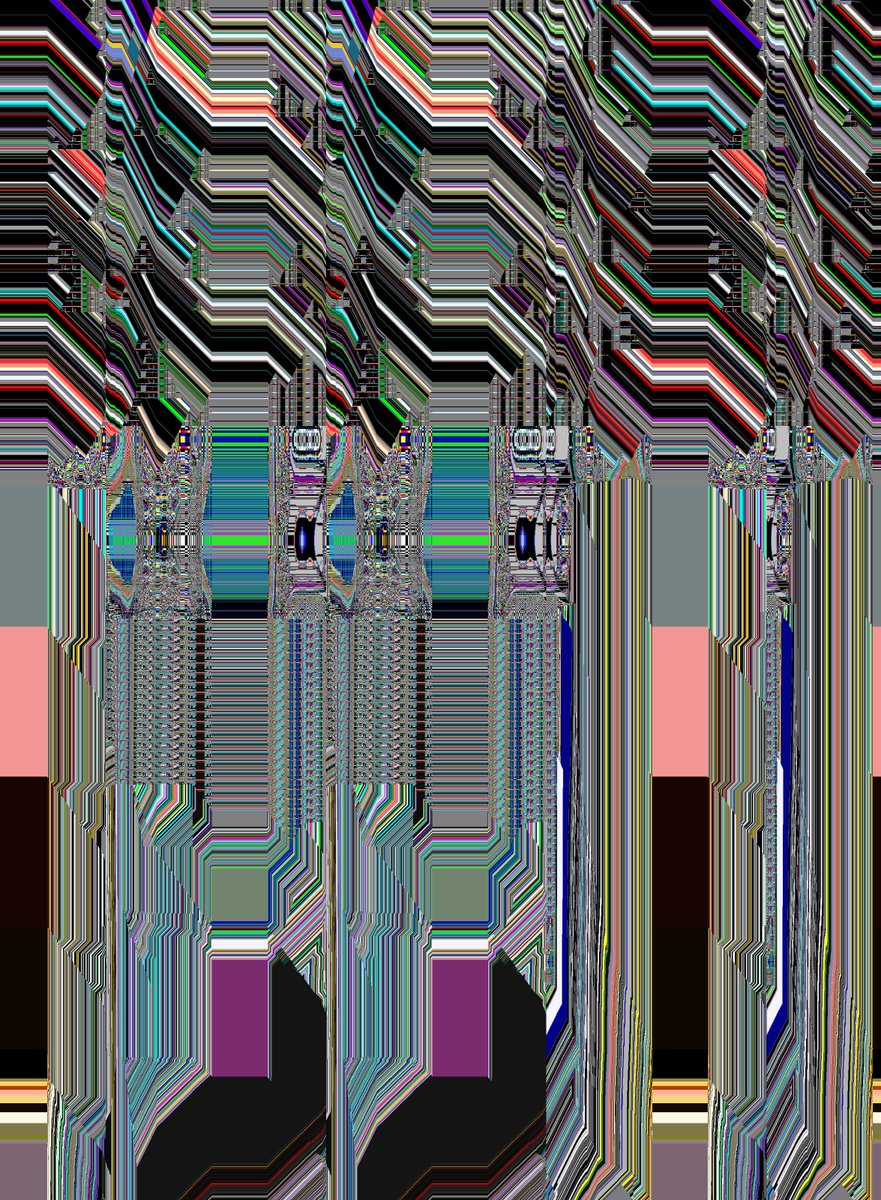endless_mazin's tweet image. Listed for 60 #tez. 
New datamonger pieces will keep coming silently.  #glitchart #databending