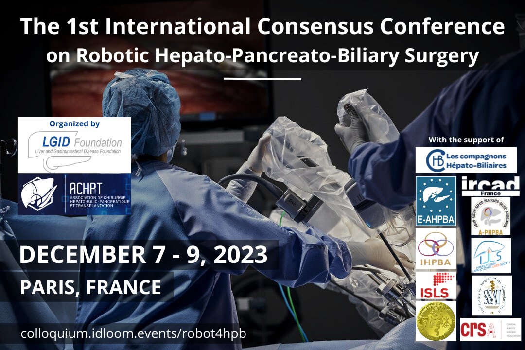 Submit your abstracts and videos to the 1st International Consensus Conference on Robotic HPB Surgery and spend a few days in December in Paris! You are most welcome to participate in amazing discussions with international experts. #HPB #ConsensusConference #Paris