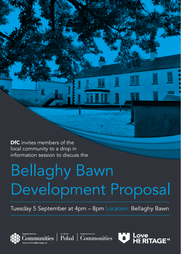 loveheritageNI's tweet image. DfC invites members of the local community to a drop-in information session to discuss the Bellaghy Bawn Development Proposal.

Tuesday 5 September at 4pm – 8pm

Location: Bellaghy Bawn

#LoveHeritageNI #BellaghyBawn #DevelopmentProposal