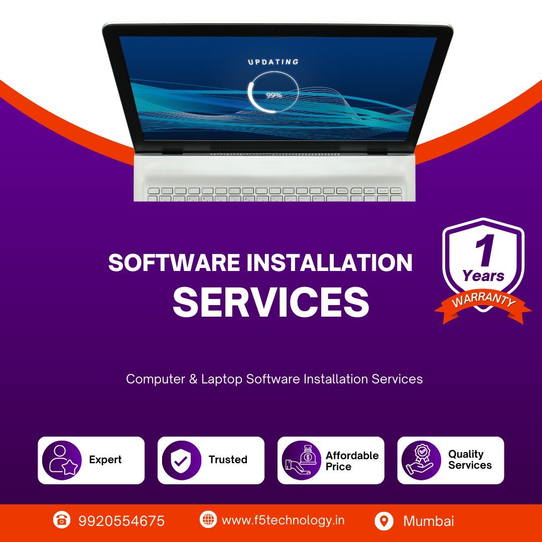 f5technologys's tweet photo. Looking for hassle-free software installation services? Look no further than F5 Technology! 💻🔧 

☎️: 9920554675
🌐: https://t.co/NJeP5aMn39
📍: Goregaon East, Mumbai

#innovation #windows #php #machinelearning #codinglife #marketing #cybersecurity #F5Technology https://t.co/uABjD4rghh