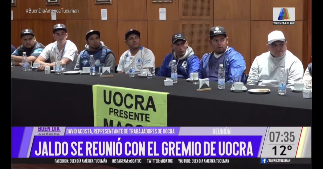 BDATuc's tweet photo. Jaldo se reunió con el gremio de UOCRA. 

El Vicegobernador y Gobernador electo, Osvaldo Jaldo recibió en un desayuno de trabajo a referentes del gremio de UOCRA, encabezado por su Secretario General, David Acosta, y los delegados de toda la provincia. #BDATuc https://t.co/9Mw9Hllgnj