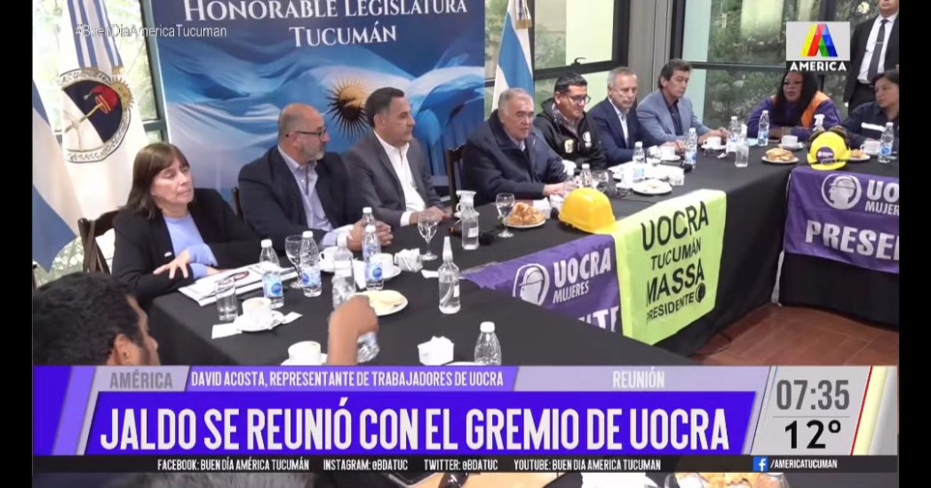 BDATuc's tweet photo. Jaldo se reunió con el gremio de UOCRA. 

El Vicegobernador y Gobernador electo, Osvaldo Jaldo recibió en un desayuno de trabajo a referentes del gremio de UOCRA, encabezado por su Secretario General, David Acosta, y los delegados de toda la provincia. #BDATuc https://t.co/9Mw9Hllgnj