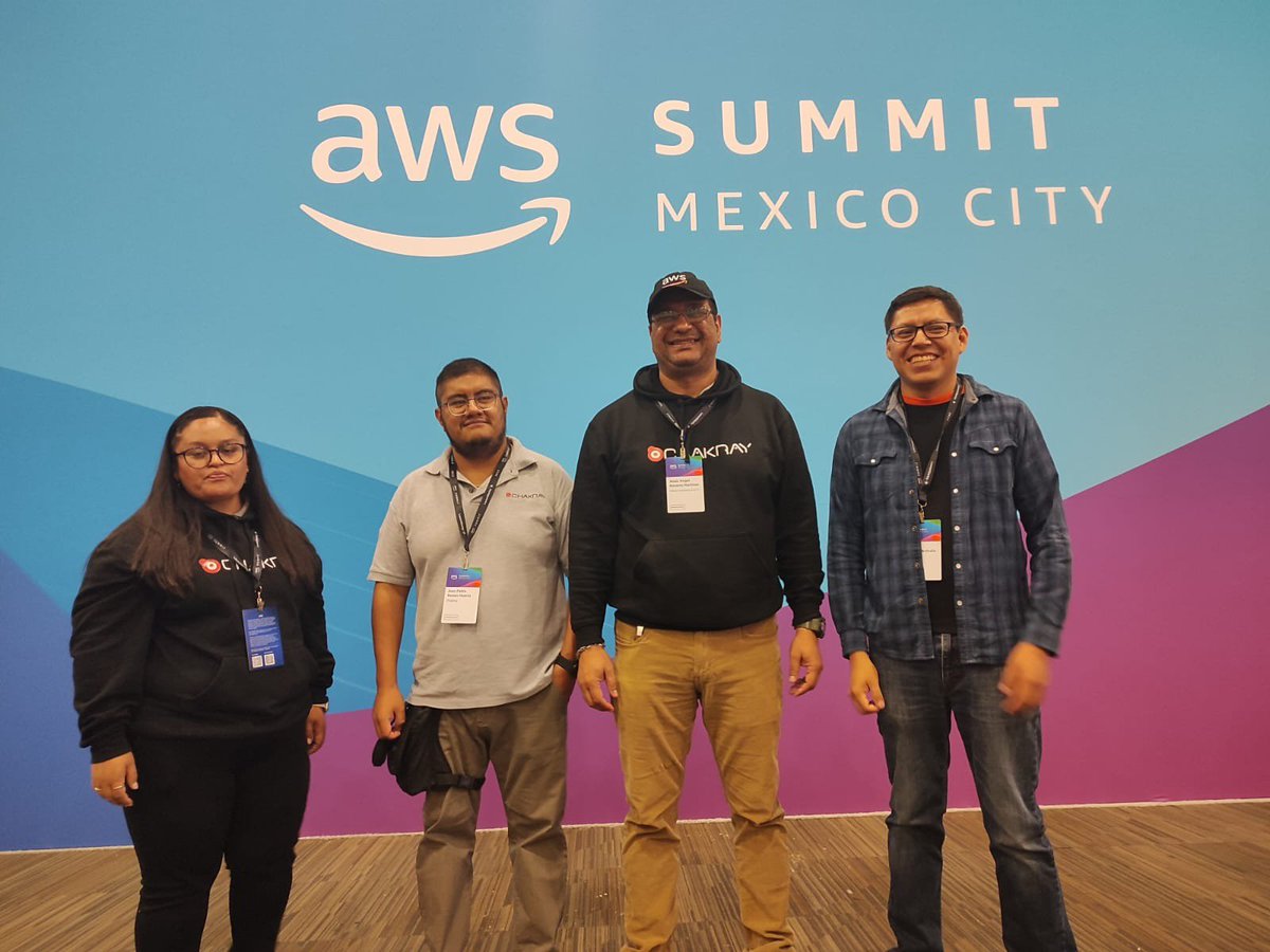 Chakray_com's tweet image. ¡Increíble jornada en el AWS Summit México 2023! 
Hemos tenido el privilegio de sumergirnos en un mar de conocimiento en el AWS Summit México 2023. 
Un especial agradecimiento a:
Monica Lizarraga
Pablo Ramos
Amado Demesa
Jesús Navarro
¡Gracias por asistir!

#AWSsummit2023  #AWS