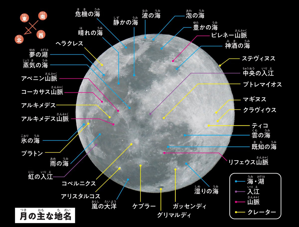 arakencloud's tweet photo. スーパーブルームーンのおともに月の地名をご覧ください🌕 https://t.co/jVkFMtEbA4