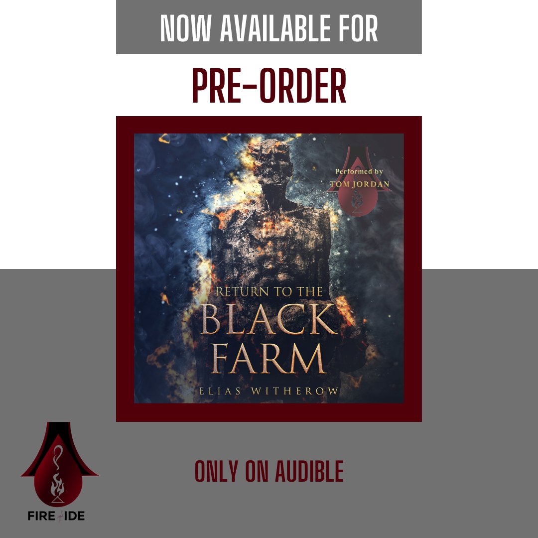 🎧 Pre Order Alert 🎧
Return to The Black Farm by @eliaswitherow
Narrated by @tomvoiceover
Published &amp; Produced by <a href="/HorrorFireside/">Fireside Audio</a>
Audible US: adbl.co/3L1SOAF
Audible UK: adbl.co/3R0TRol
#PreOrderBlitz #ReturntoTheBlackFarmAudioTour