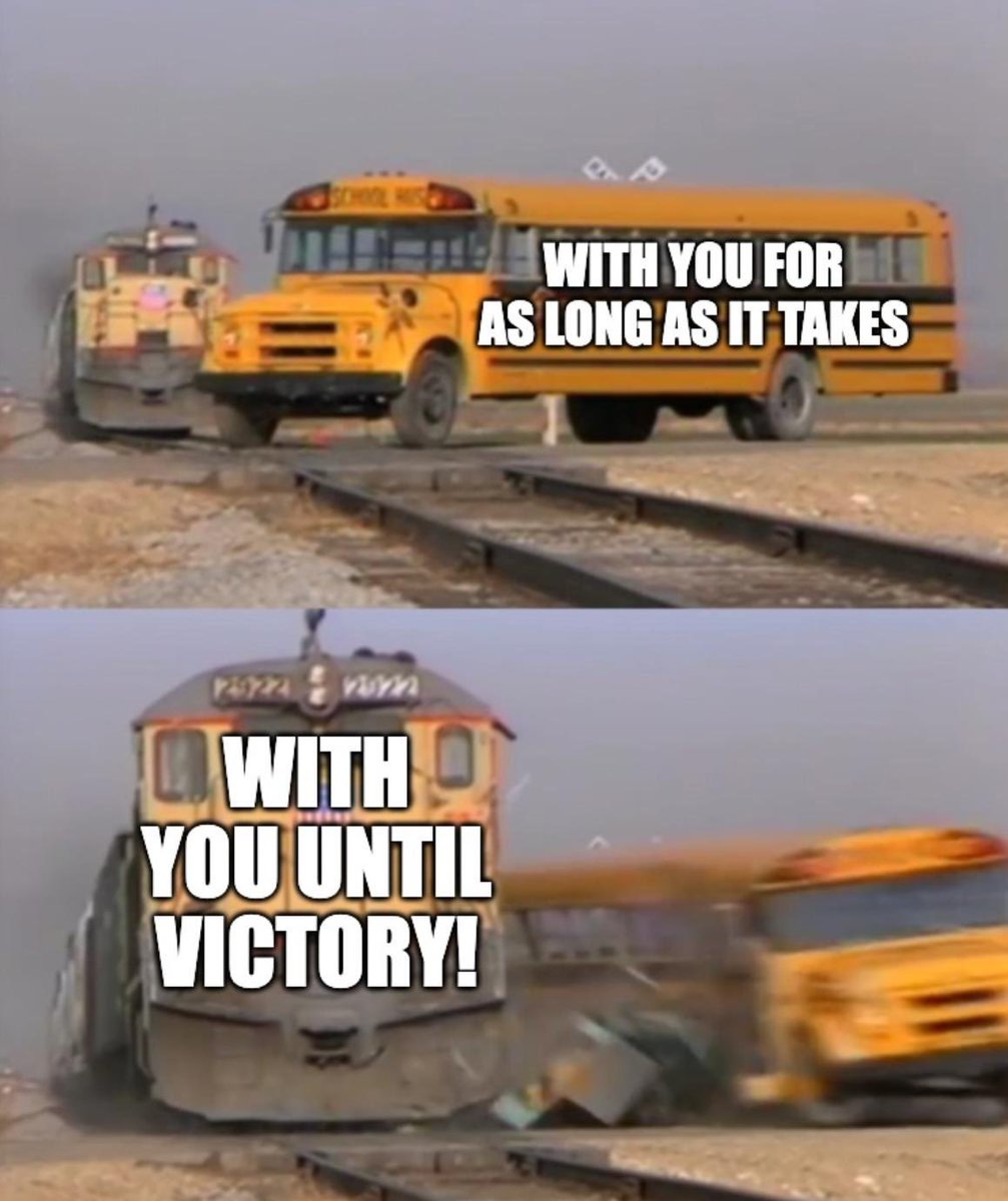 Let's stop supporting Ukraine "for as long as it takes". Let's be specific about what "it" is. We are working towards Ukraine's victory, and we want this to happen as soon as possible, not "whenever".