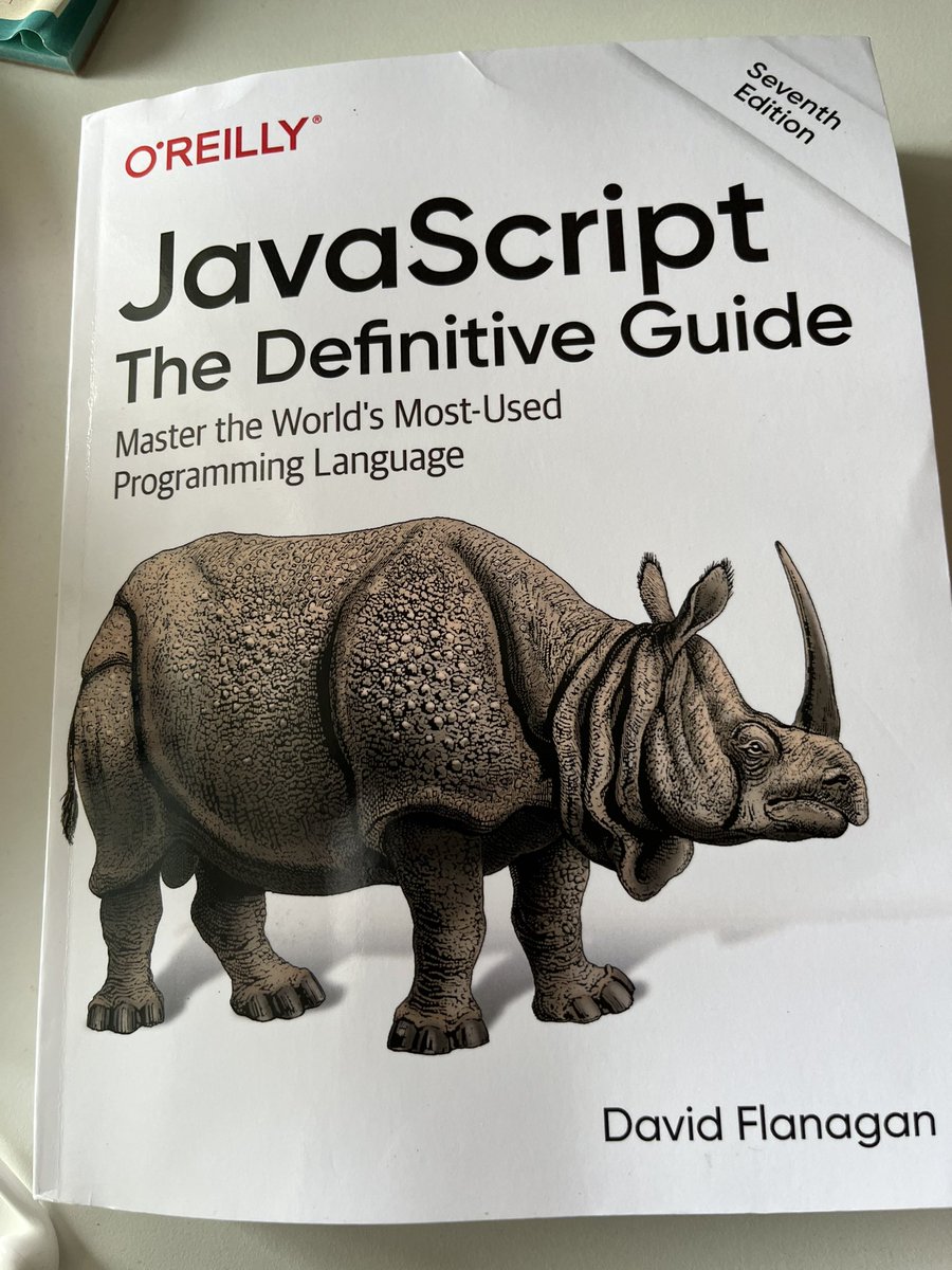 JavaScript The Definitive Guide by @__DavidFlanagan , a bible for JavaScript, didn’t get enough with the ebook, so ordered a copy to keep it at a hand’s distance.