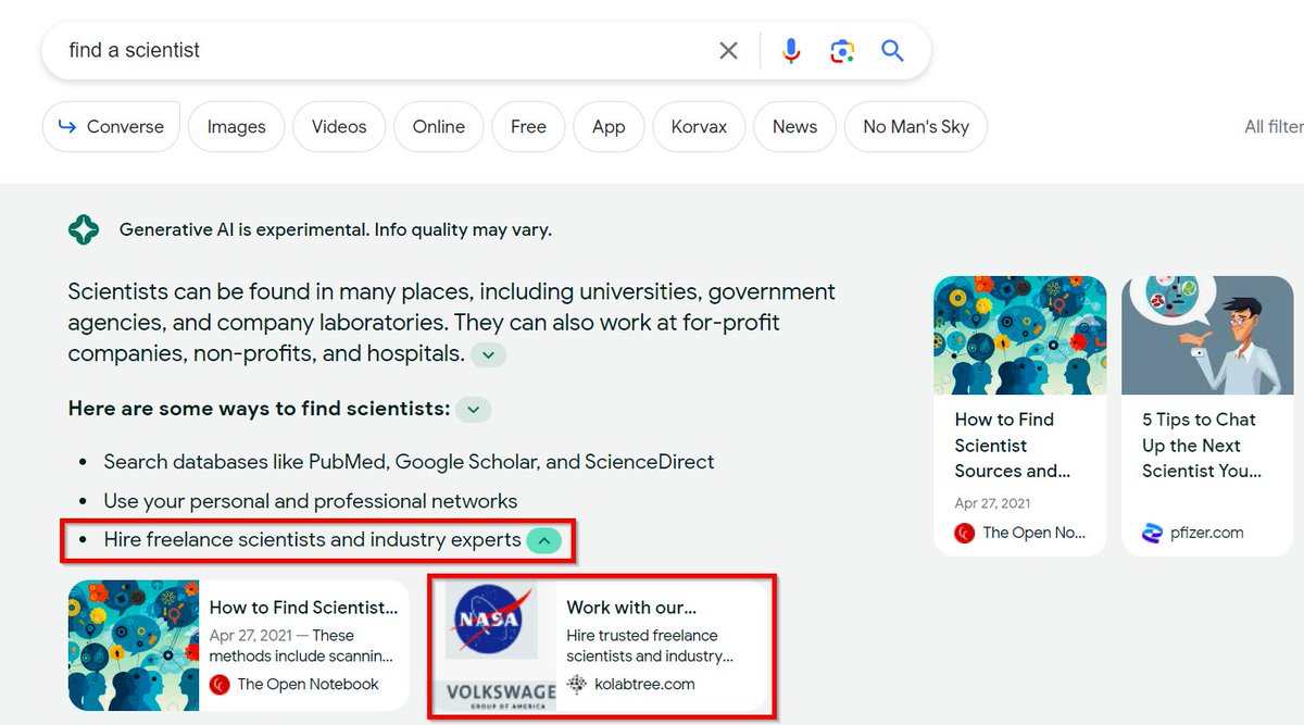 itsakandari's tweet photo. Takeaway,  

👉Keep optimizing for your relevant keywords like before and you would end up in SGE suggestions.  

👉More than ever, helpful content and topical authority will help you get there.  #sge #googleai https://t.co/1oDYh9CDva