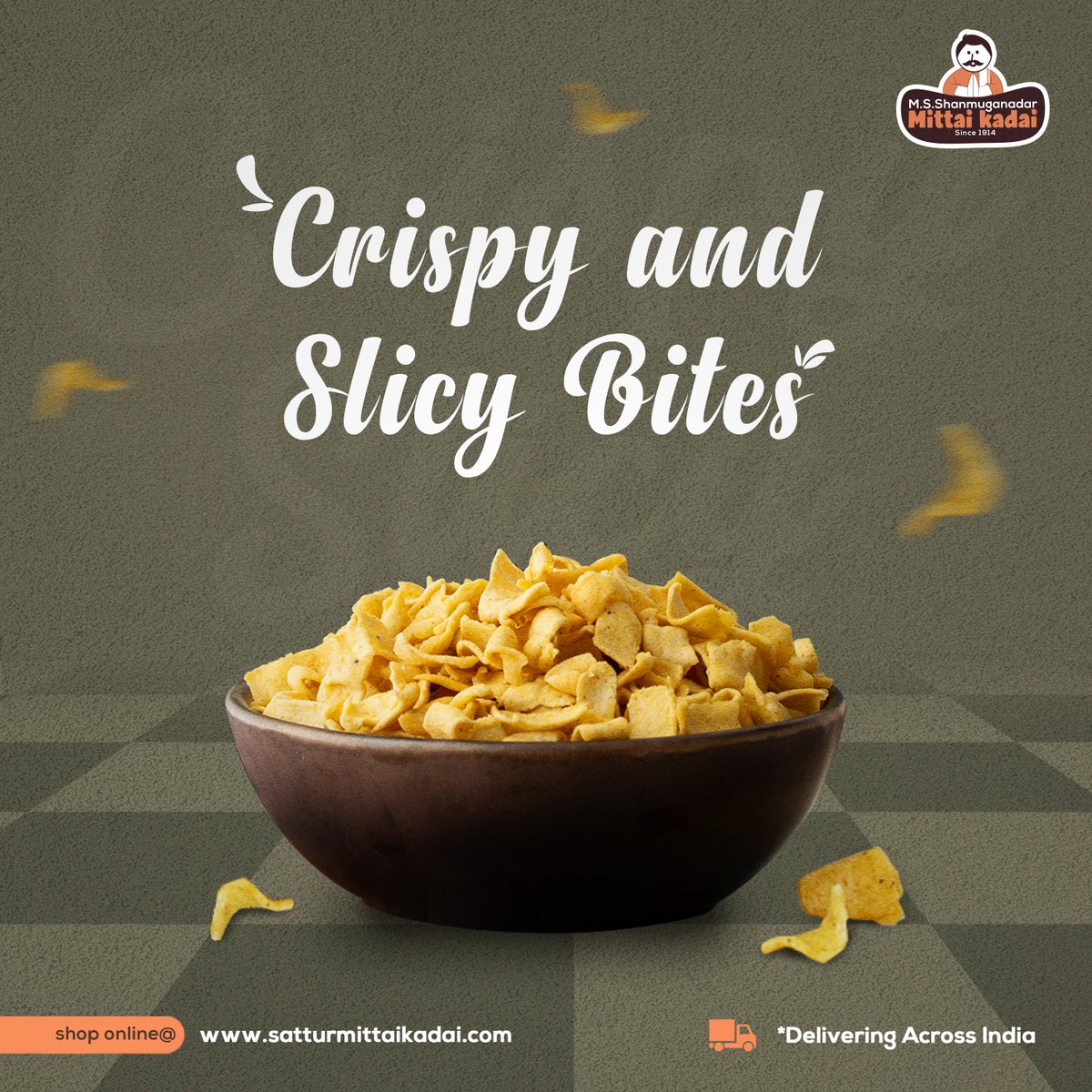 sattursevu's tweet photo. Surprise your tastebud with the most wholesome taste of Seeval from the house of Sattur Mittai Kadai.
Order Now: https://t.co/4zStsDdBlJ
#seeval #seevalonline #murukku #savouries #snackonline #indiansnacks #sattur #satturseeval #tastethedifference #SatturMittaiKadai https://t.co/9r2hX6Xz6L