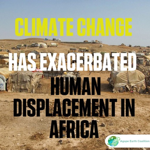Climate change has exacerbated human displacement in Africa.
@agape_earth

#AfricaClimateWeek
#AdaptationInFocus
#OurPlanetOurClimateOurFight
#Climatemobility
#Climatejustice 
#LossandDamagefinance