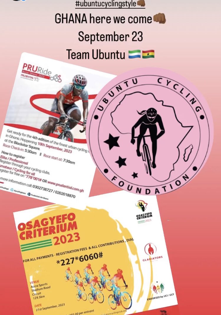 BlackChampions_'s tweet photo. We must imagine and reify our own narratives #ubuntucyclingstyle👊🏾 Ghana🇬🇭 Here we come! https://t.co/Tlmwg3zygV