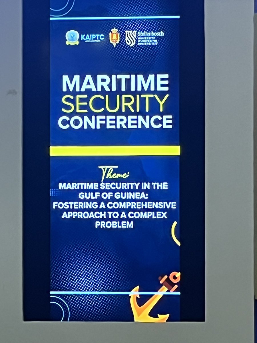 The Martime security conference at the KAIPTC and co-hosted by SIGLA-SU, the KAIPTC and Centre for Stabilisation Efforts- RDDC has been kicked off. Important issues on state of the Yaounde Code, cybersecurity and sub-sea structures , capacity building and WPS to be debated