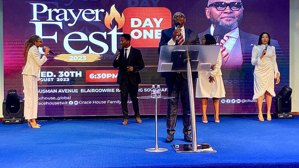 gracehousetwit's tweet photo. “The labour room of prayer is the birth place of great destinies in the kingdom.”(Isaiah 66:7-8)@chuksozabor Refreshing time last night @ GraceHouse #PrayerFest Day 1. You don't want to miss tonight's meeting. What a mighty God we serve!#iTriumph #GodChangedMyStory https://t.co/wIuCquWuFH