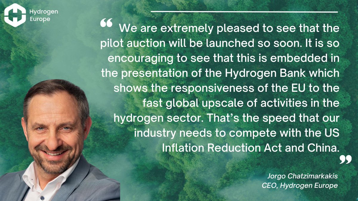 .@EU_Commission published #HydrogenBank terms & conditions!

1st pilot auction, w/ €800M budget, will take place during @EUH2Week.

Newly published details represent much-improved framework. But premium isn't indexed to inflation, threatening to derail all good work done so far.