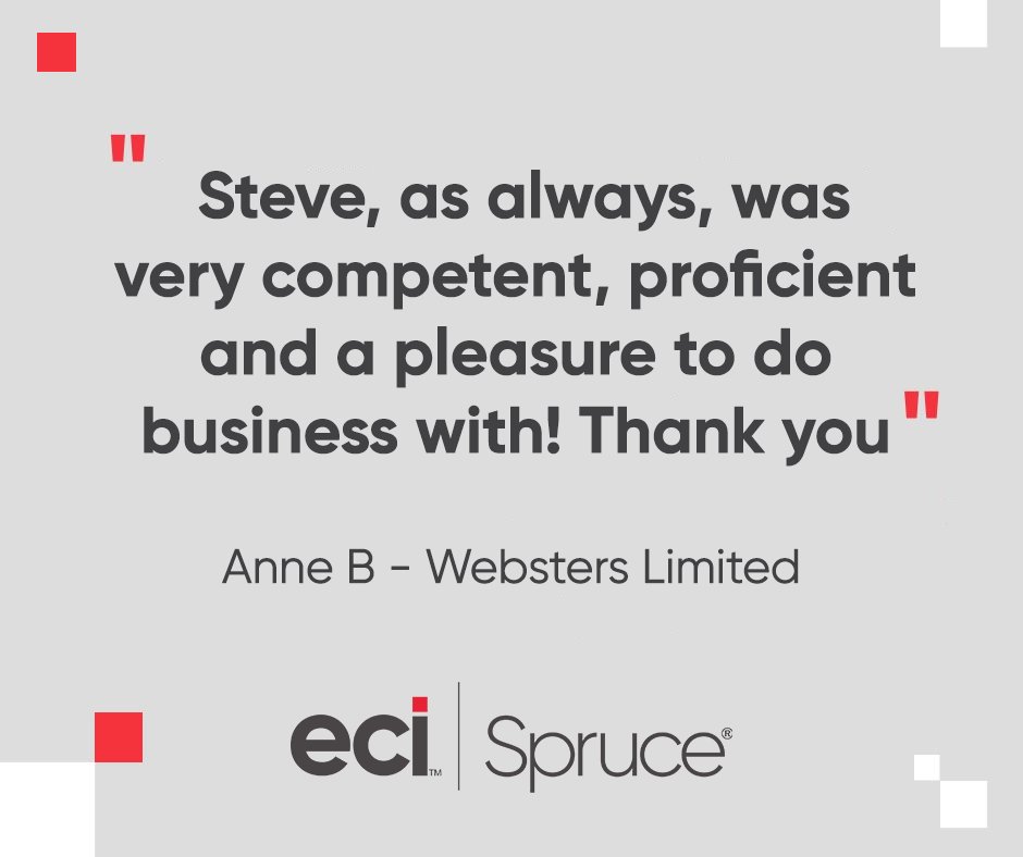 ECI_Europe's tweet photo. Thank you, Steve, for your ongoing commitment to ensuring our Spruce customers enjoy a positive customer experience when they need support.
#customerservice #review #spruce #service #CustomerSatisfaction #DedicatedService #CustomerCare #CustomerSupport https://t.co/NlhIzLxtBD