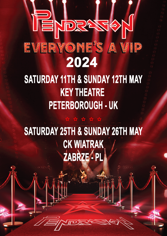 Here we are, two VIP weekends for 2024! 11th & 12th May  - VIP Weekend - Key Theatre - Peterborough - UK 25th & 26th May - VIP Weekend - CK Wiatrak - Zabrze - PL So, what are you waiting for?  More info & Tickets  pendragon.mu