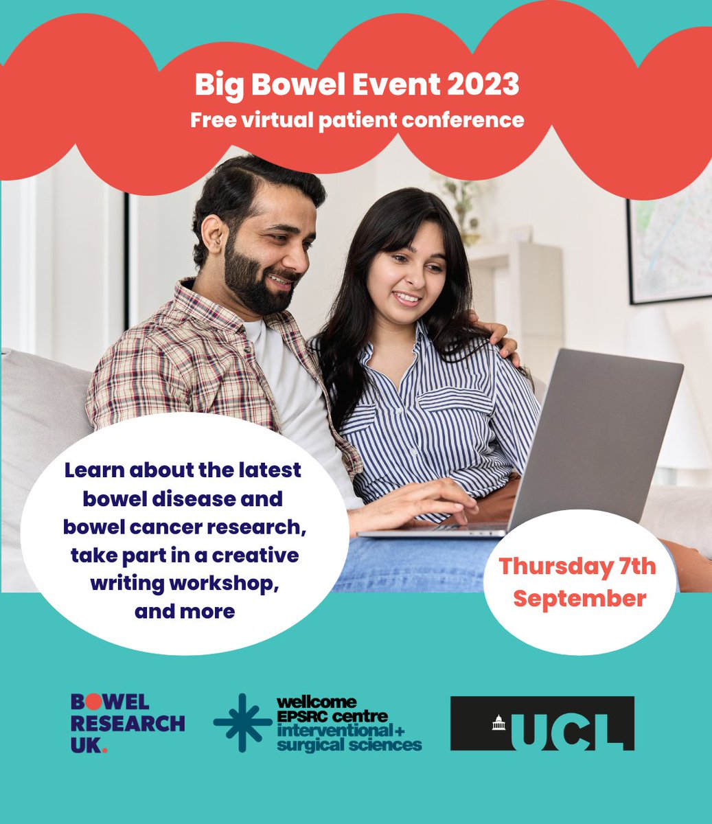Only one week to go until the Big Bowel Event! At this virtual patient conference, you can expect to hear from researchers and patients about exciting developments in bowel disease and bowel cancer research. Get your free tickets now! > eventbrite.com/e/big-bowel-ev… #Bowels #PPI