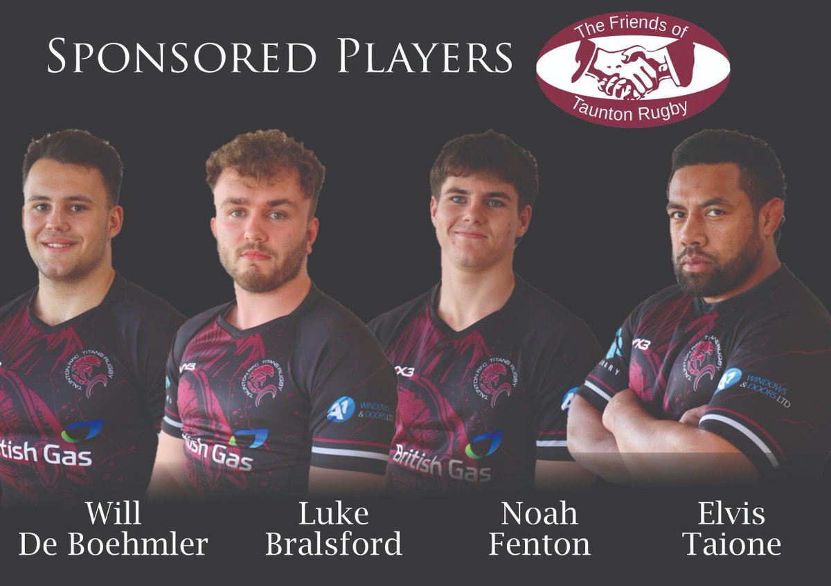 A huge thanks to the Friends of Taunton Rugby Club who have sponsored 4 players for the coming season. 

If you would like to sponsor a player follow the link below to place your bid:

32auctions.com/TauntonRFCPlay…