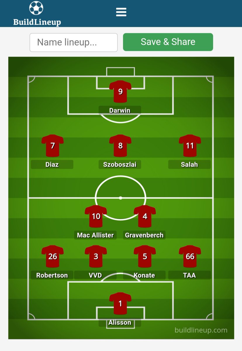 I'd like Klopp to revert back to the 4231, which he favoured at Dortmund. MacAllister, Thiago, Endo, & Gravenberch, all suited to a double pivot; not to mention Jones who excelled at the U21Euros. Darwin is his Lewandowski. The system can also maximise Robbo & TAA's skills.
