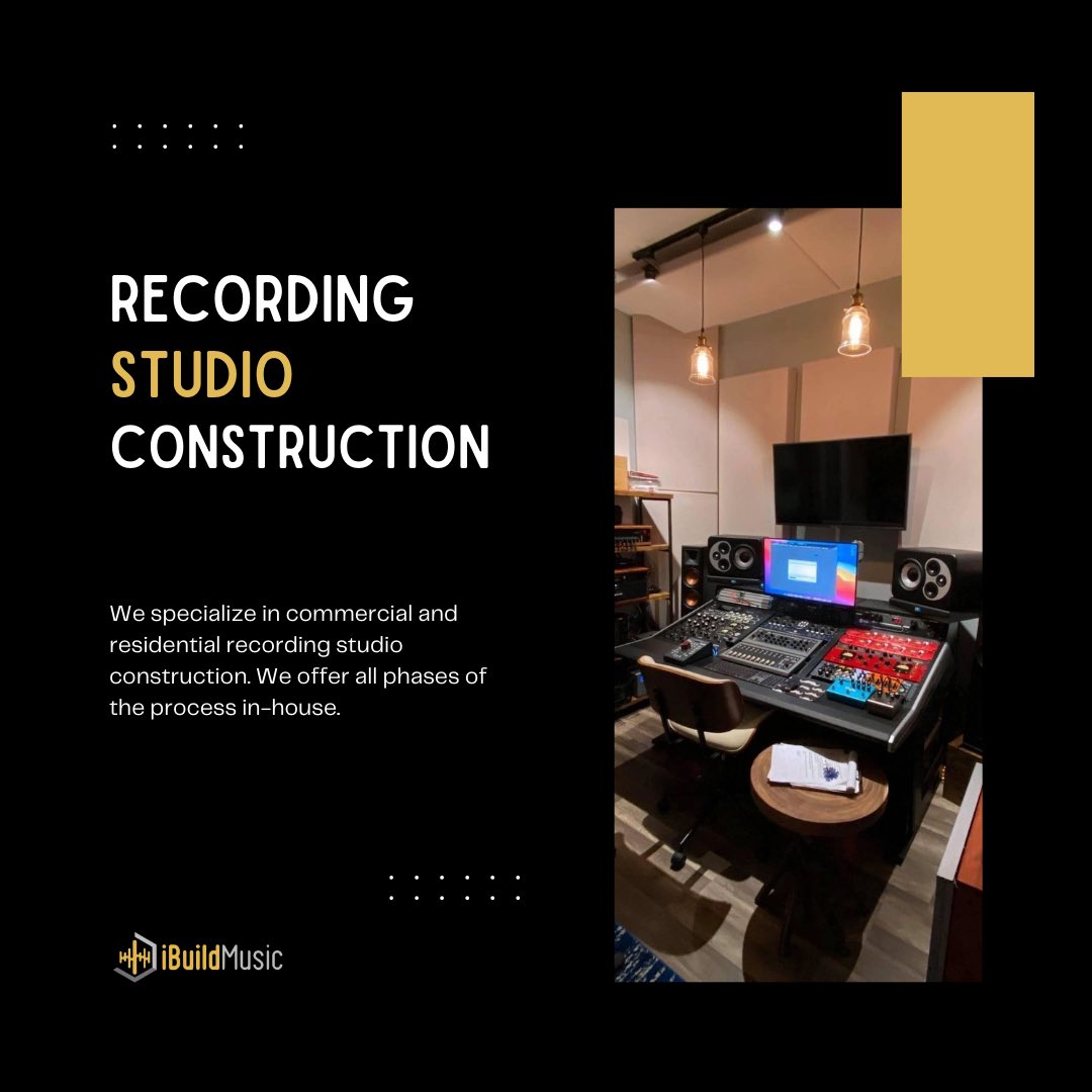 Need help with your studio build? Get in touch today! Visit us at ibuildmusicstudios.com/customer-intak… to get started! #recordingstudio  #studiolife #studiosetup #musicproducer #acoustics #studiolifestyle #studiolifestyle #musicproduction #studiodesign #musicstudio #masteringstudio