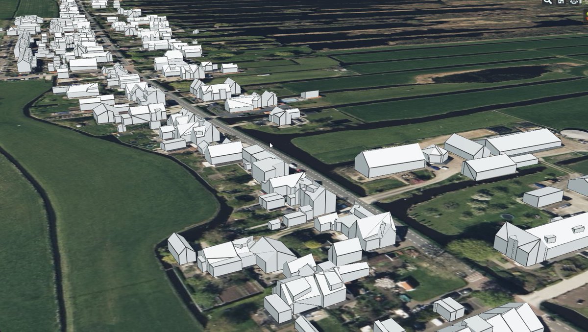 The easy way to create 3D Tiles from Multipolygons with Z values in a Geopackage. Result see geodan.github.io/pg2b3dm/sample…