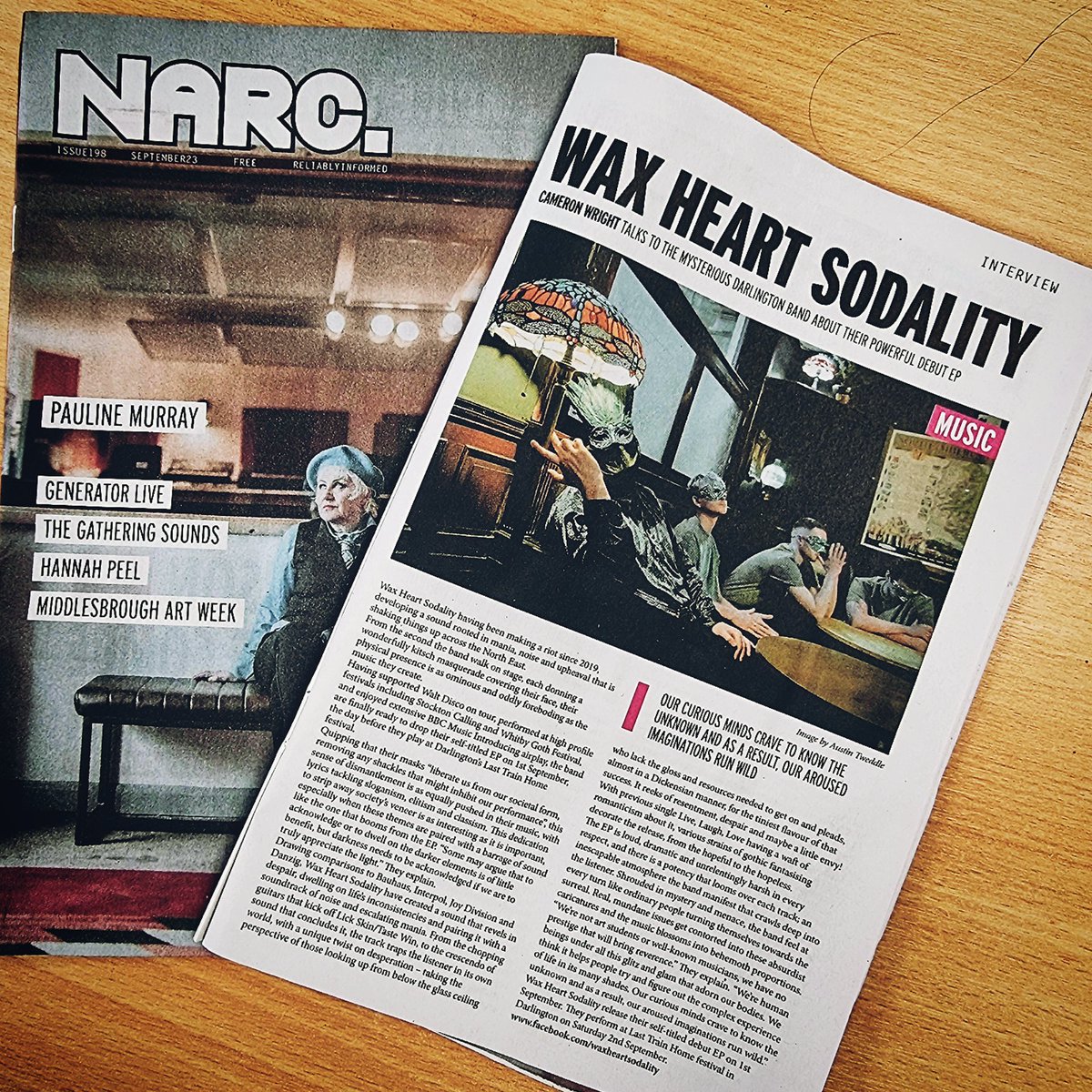 🗣✏️ NARC. Interview Ahead of the release of our debut EP (out 1st Sept - Pre-save here: emubands.ffm.to/waxheartsodali…) we got to talk to the lovely Cameron Wright of @narc_magazine to tell him all about it. Pick up a copy ...Or read it online here: narcmagazine.com/magazine