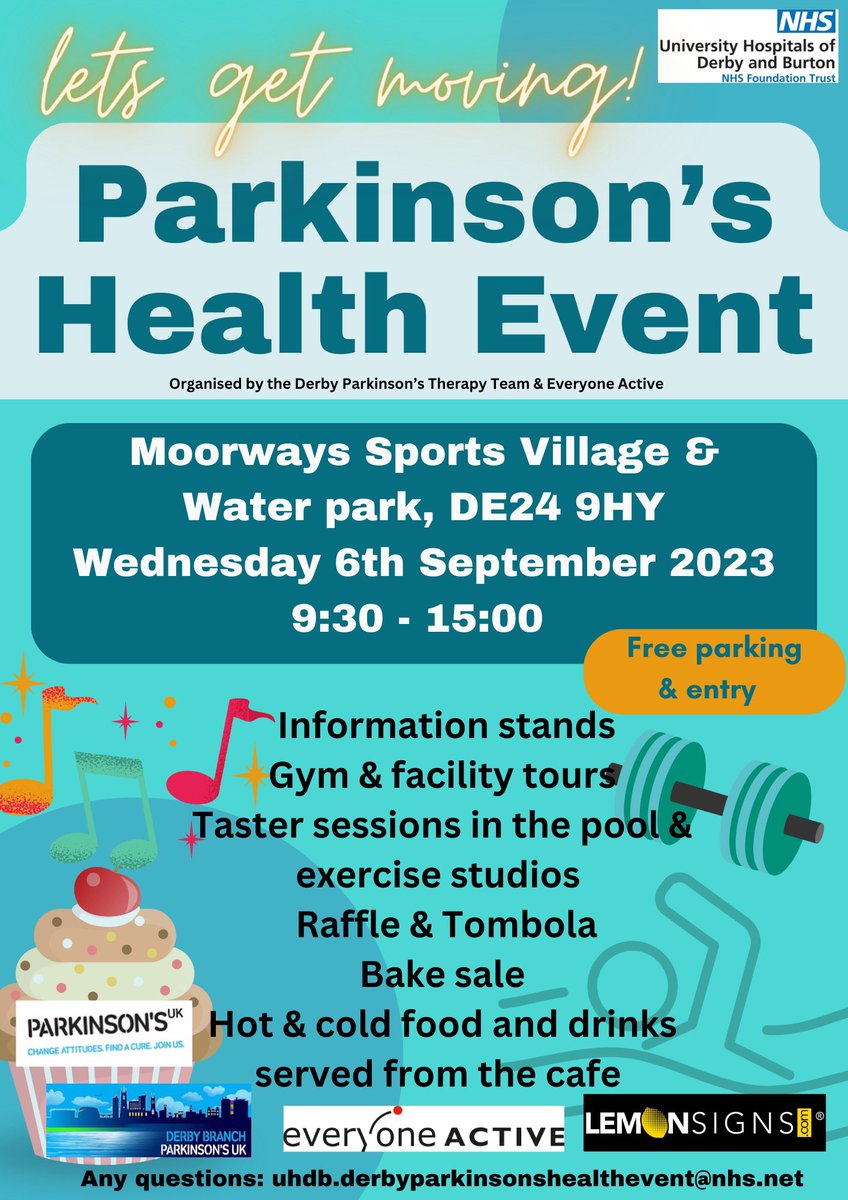 LivStrachan23's tweet photo. 6 days to go!!!!
Check out our exciting time table!⚽️🎤🎵✏️🖊️🎨 😂 🥽💃🕺
@jonny_acheson 
@PhilJerky 
@JoeGregory100 
@annieconmonkey 
@PDPioneers 
@strolllapp 
@theneuroheroes 

@ParkinsonsUK @UHDBTrust @lemonsignsderby https://t.co/p1Apvc7mHm