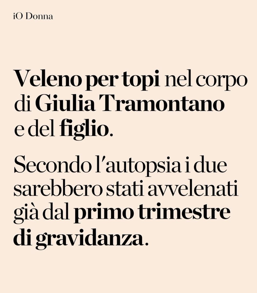ellyfranzz's tweet photo. Da mesi prima almeno da dicembre Giulia veniva avvelenata con il veleno per topi.Lei e il suo bimbo in pancia avevano nel sangue veleno.Erano mesi che lui (non scrivo nemmeno il suo nome perché non é degno di essere nominato) aveva deciso di ucciderli! Erano mesi che premeditava! https://t.co/3UXlsAsu5y