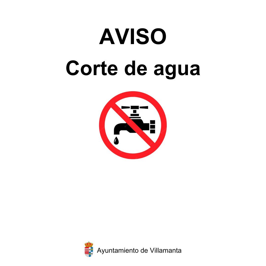CORTE DE AGUA EN LA CALLE RÍO ALBERCHE
Disculpen las molestias