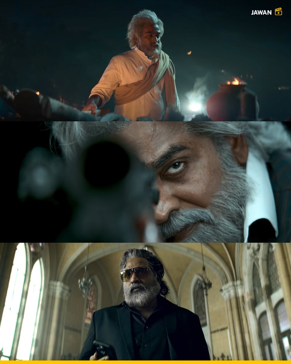 IMDb_in's tweet photo. .@VijaySethuOffl as Kaali in the #Jawan trailer = HYPE 🔥 https://t.co/etpfZ1hBzJ