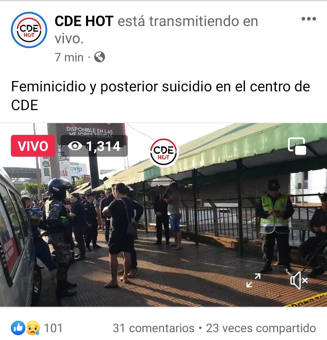 jfergo86's tweet photo. AHORA: Un nuevo feminicidio. La mató y luego se suicidó.

Norma Estela (43) falleció tras ser baleada por su pareja Leonor Meauro (51) en el centro de Ciudad del Este, a metros del Puente de la Amistad. https://t.co/4YQWvmSjsB