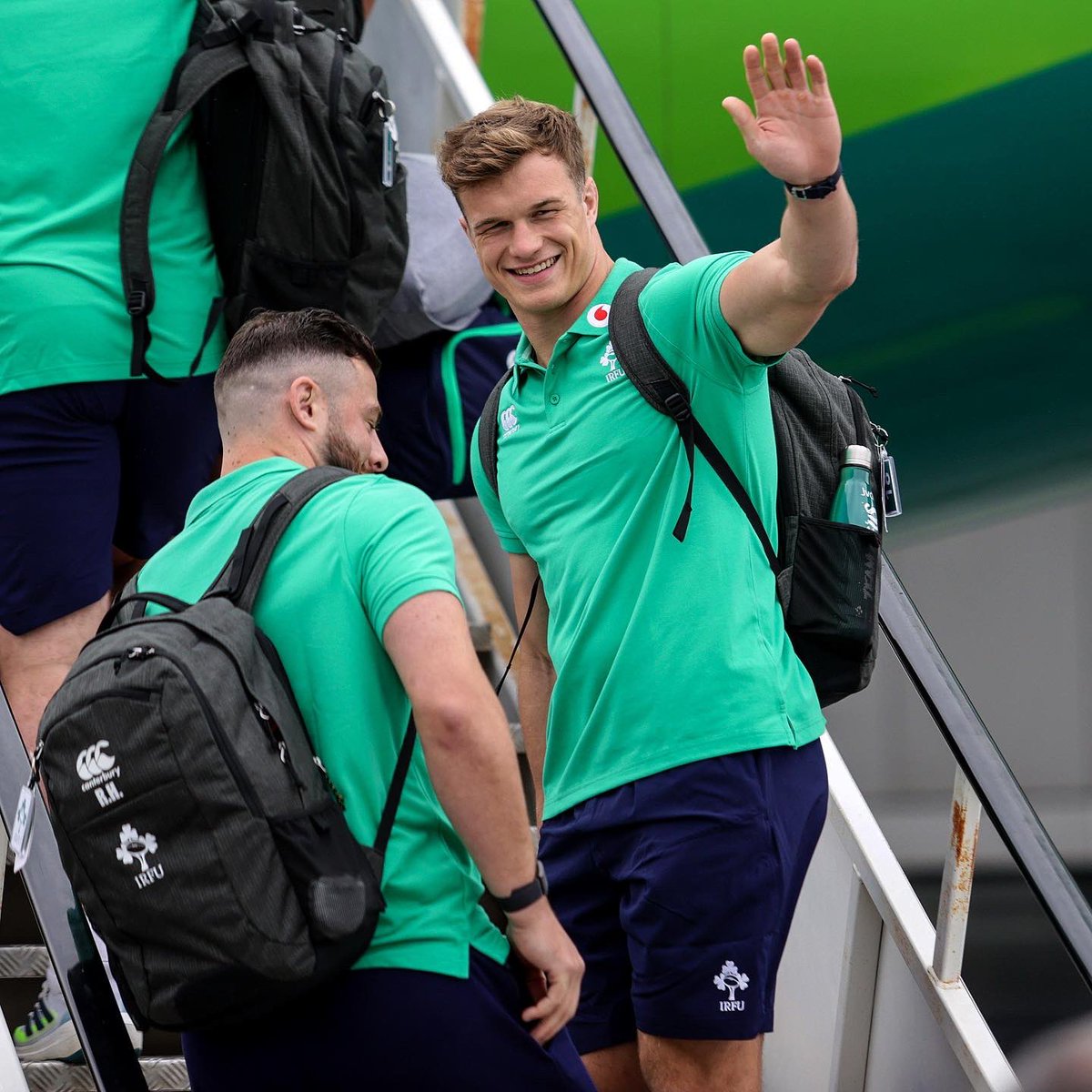 IrishRugby's tweet photo. Next stop France! ✈️

#TeamOfUs https://t.co/bDHbwfHAv6