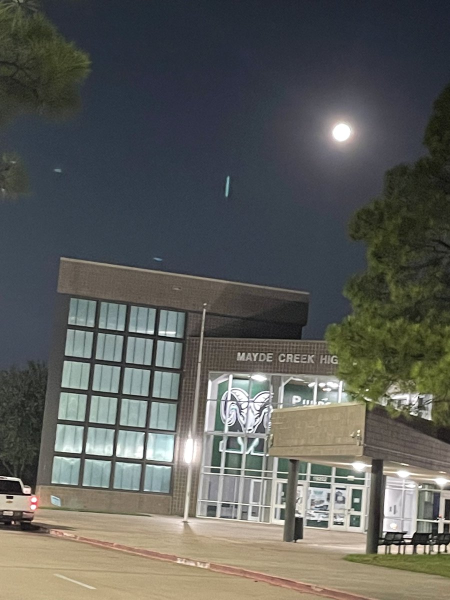 Moon over Mayde Creek. Enjoy your day Rams.  #RPND