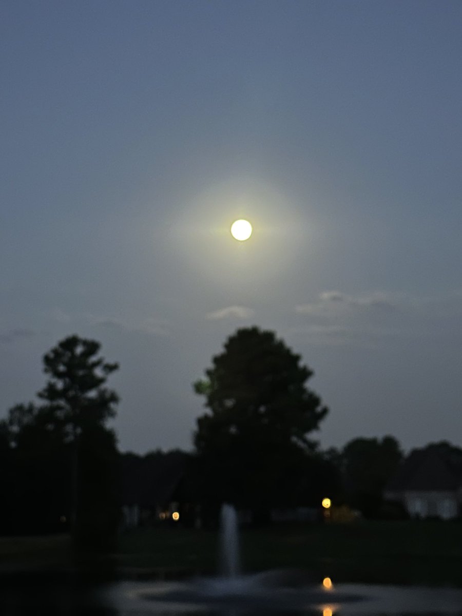 Super blue moon over Longview Texas