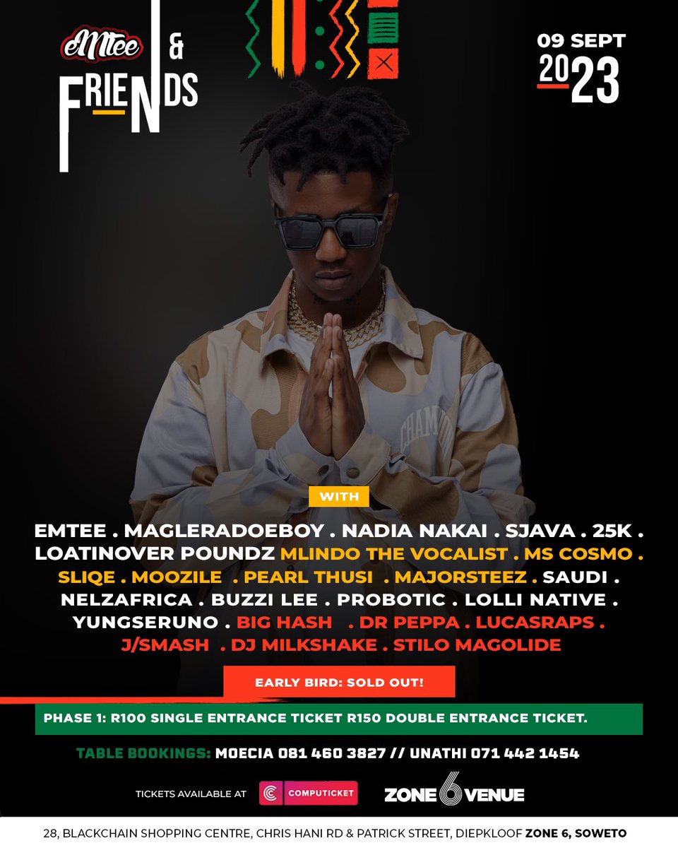 MrBergiefresh's tweet photo. Lets link 9th September  @Zone6Venue  with @emteerecords 
Big Mazza Get your Tickets see you There 🌹 https://t.co/x5cDZvL5Lp