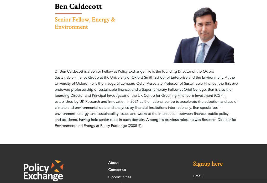 MilesKing10's tweet image. The RSPB trustee who forced their reverse ferret on calling out the Government's mendacity over its abandonment of the "nutrient neutrality" rules, is a Senior fellow at Policy Exchange, the dark-funded Tufton Street Thinktank that Michael Gove co-founded. He also worked there.