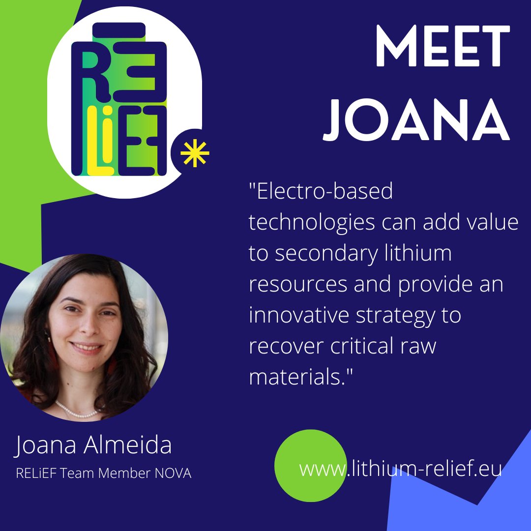 LithiumRelief's tweet photo. 📢 Ever wondered who is part of #RELiEF? #LithiumRELiEFPartners gives you an update with our portuguese partner @NOVAunl! Meet Joana R. Almeida, Deputy Leader and discover what #LithiumRELiEF, #recycling and #lithium mean to her. 👉 https://t.co/SKN6ycf4Tf https://t.co/87hTk3wYtL
