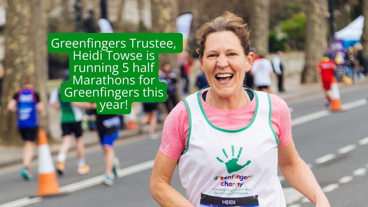 Greenfingerscha's tweet photo. Greenfingers Trustee, Heidi Towse, took on the challenge of running 5 half marathons to raise funds for the charity. With 3 completed 🏃‍♀️, and 2 to go, it’s a race to the finish line to complete this year's challenge.
To support Heidi, you can donate here: https://t.co/5RM2FSmyvZ https://t.co/oSCr8PfzWD