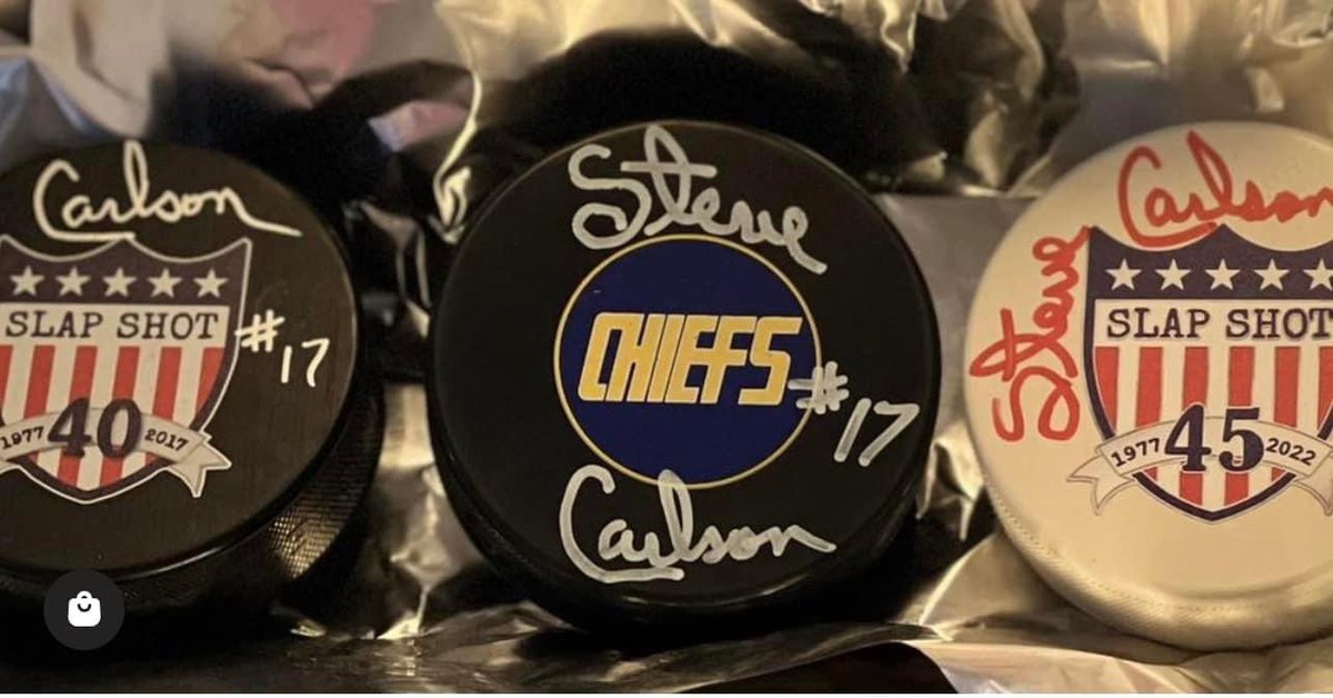 steve_carlson17's tweet photo. Did you miss out on the PUCK discount? We are running half off for the pucks and $25 off autographed jerseys 
🔥next 24 hours ❤️‍🩹
All orders ship out Friday September 1st
Comes wrapped in #foil 
100% (minus cost) to help my monthly bills #appreciated 
https://t.co/o1KS9dqCC2 https://t.co/3pGwjgDzV7